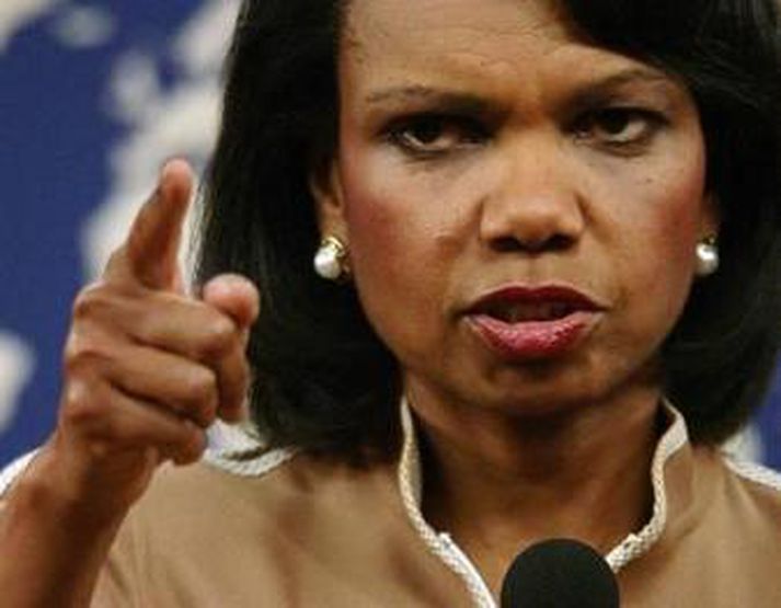 Condoleezza Rice, utanríkisráðherra Bandaríkjanna.