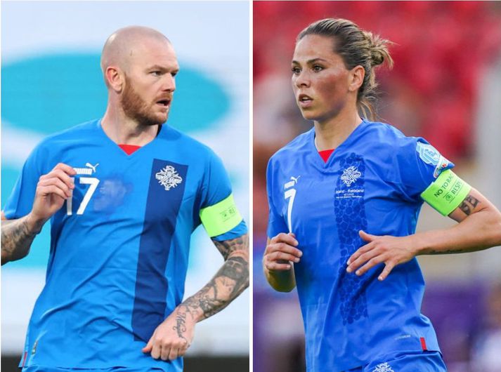 Aron Einar Gunnarsson og Sara Björk Gunnarsdóttir höfðu atkvæðisrétt sem landslisðfyrirliðar Íslands. Sara kaus í síðasta sinn því hún er nú hætt í landsliðinu.