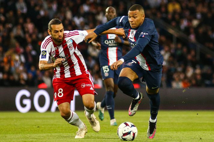 Mbappé skoraði tvö í kvöld.