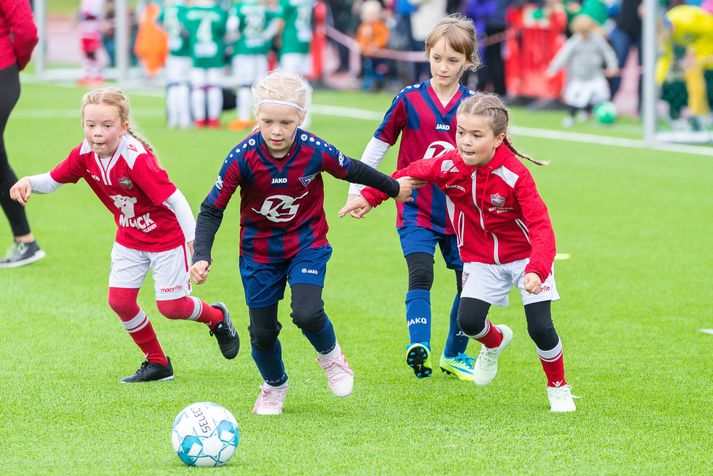 Símamótið í Kópavogi er eitt af stærstu fótboltamótum hvers sumars hér á landi.