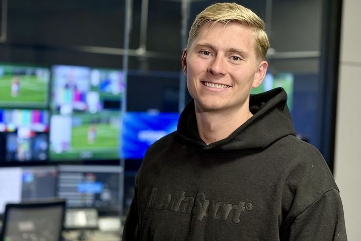 Viktor Gísli Hallgrímsson er ánægður hjá Barcelona enda vann liðið Meistaradeild Evrópu.