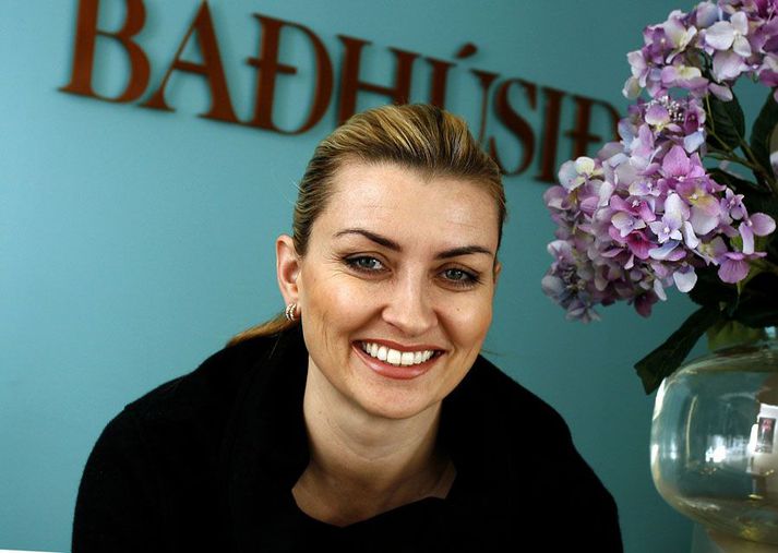 Linda Pétursdóttir rak Baðhúsið um nokkurt skeið.