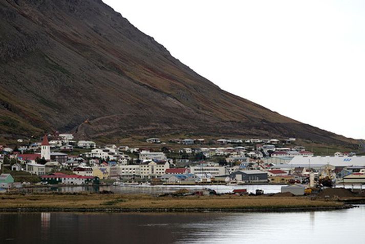 Slysið varð á Siglufirði. Mynd/ Vilhelm.