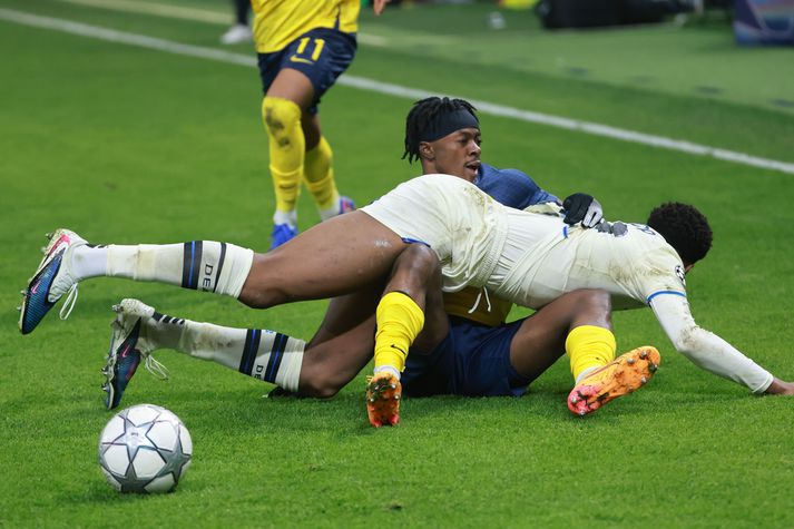 Mohammed Fuseini í leik með Union SG á móti Atalanta í Meistaradeildinni.