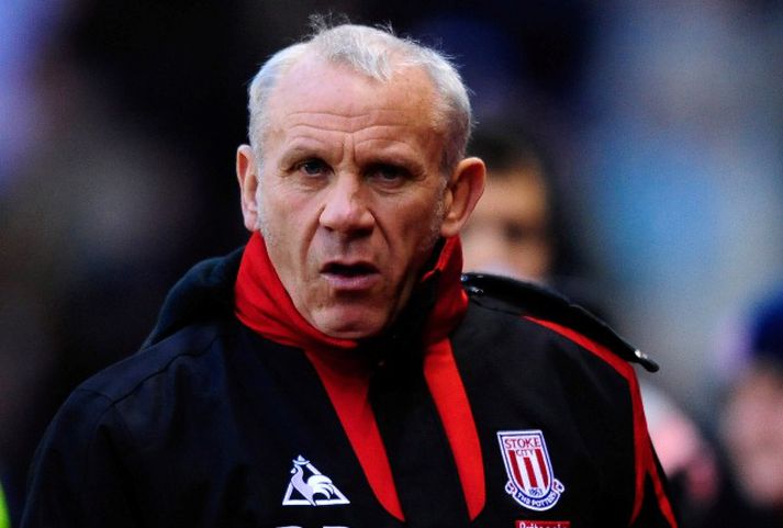 Peter Reid þegar hann var aðstoðarþjálfari hjá Stoke.
