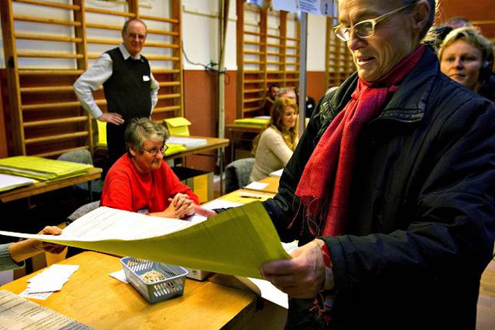 Bjerregaard á Kjörstað. Þrátt fyrir skrautlega fortíð nýtur Ritt Bjerregaard umtalsverðra vinsælda hjá Kaupmannahafnarbúum.