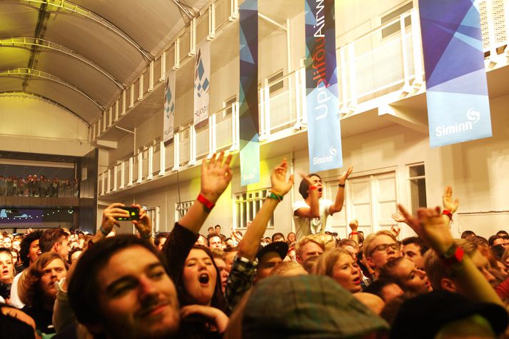 Mynd frá Iceland Airwaves en hátíðin trekkir fjölda erlendra ferðamanna til landsins ár hvert.