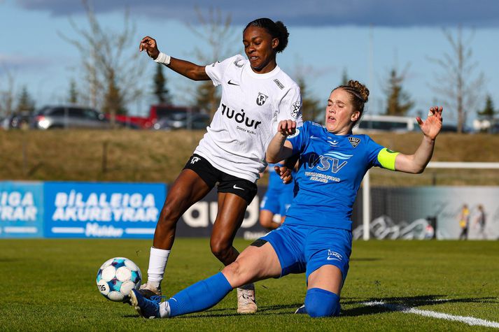 Nia Raisa Christopher kom inn af varamannabekknum í hálfleik og skoraði þrennu í seinni hálfleik. 