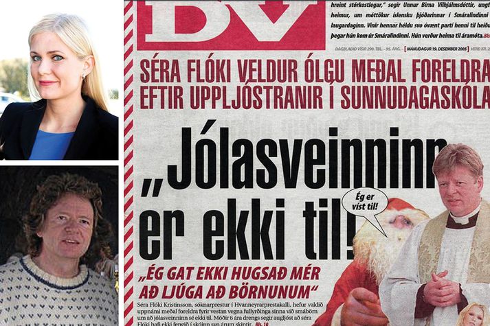 Karen vill ekki tjá sig um málið en ef Flóki segir satt þá var hún hreinlega að skálda við hann viðtal árið 2005.