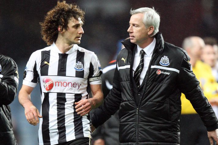 Fabricio Coloccini og Alan Pardew.