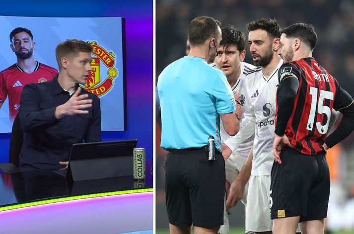 Aron Jóhannsson hafði sterkar skoðanir á umdeildu atvikunum í leik Bournemouth og Manchester United.