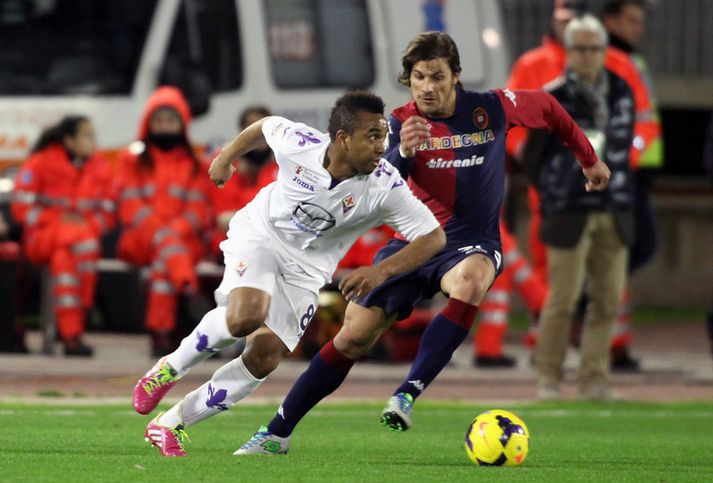 Anderson í leik með Fiorentina.