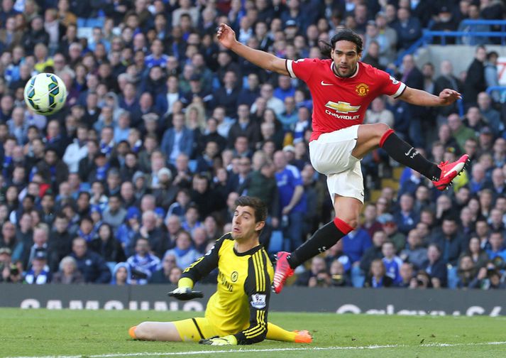 Falcao í leiknum gegn Chelsea um helgina.