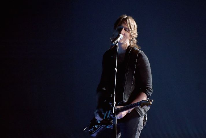 Keith Urban á sviði í gær.