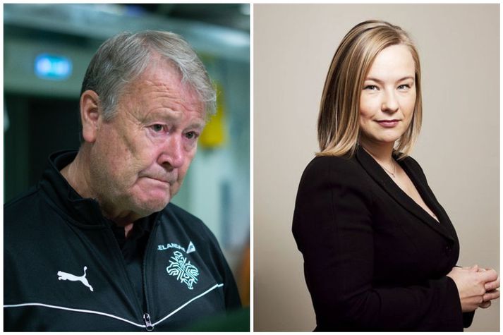 Eva B. Helgadóttir gagnrýnir ummæli landsliðsþjálfarans Åge Hareide harðlega.