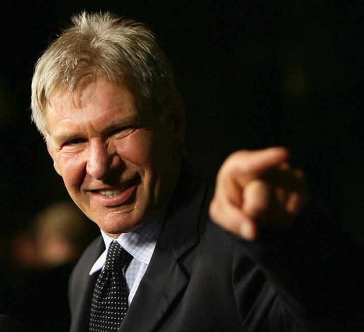 Harrison Ford var hæstánægður með ferð sína á Nasa þar sem fyrsta kvöld Iceland Airwaves var en gaf lítið fyrir athygli kvenþjóðarinnar á Nasa.