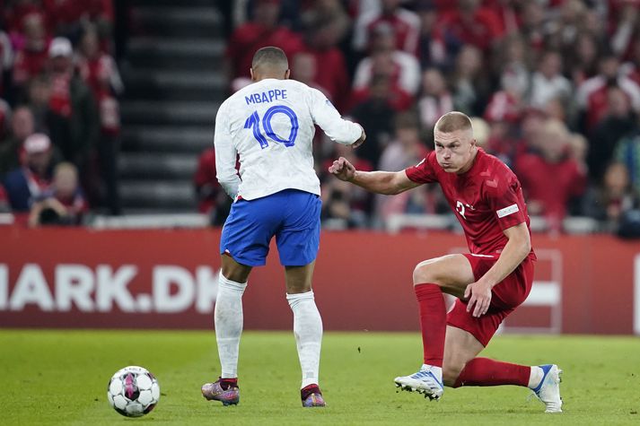 Kylian Mbappé var týndur og tröllum gefinn á Parken í kvöld.