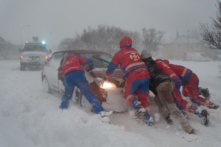 Hér má sjá hetjur dagsins.