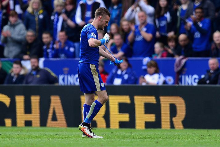 Mörk Jamie Vardy gera veðmálafyrirtækjunum engan greiða.