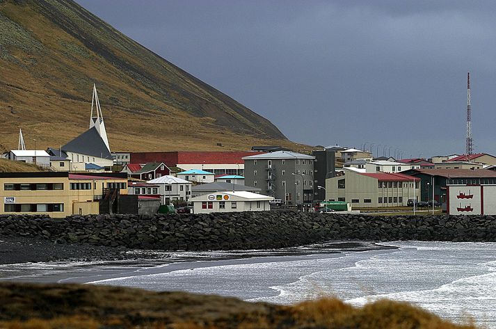 Lögregla setti upp vegatálma í Ólafsvík á laugardeginum. Hátíðin fór fram á Hellissandi.