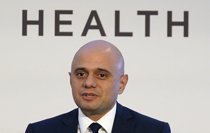 Sajid Javid heilbrigðisráðherra Bretlands.