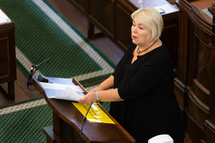 Lilja Rafney Magnúsdóttir sat á Alþingi Íslendinga fyrir VG á árunum 2009 til 2021. Síðan hefur hún verið varaþingmaður fyrir flokkinn sem hún segir nú skilið við.