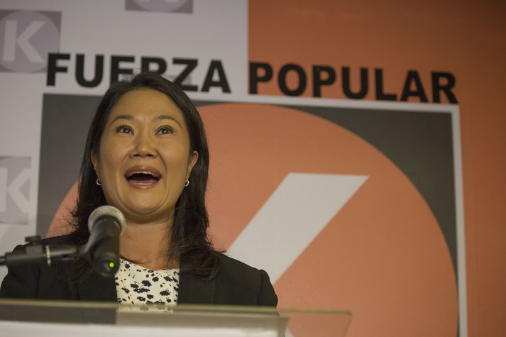 Keiko Fujimori, forsetaframbjóðandi í Perú.