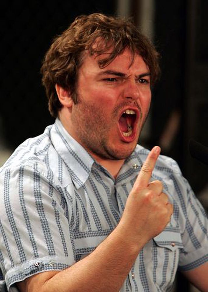 Númer Eitt Leikarinn Jack Black er afar vinsæll á meðal Breta.