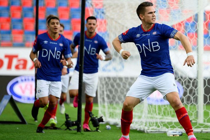 Vålerenga fagnaði 1-0 sigri á Rosenborg í kvöld. Viðar Örn var ekki á skotskónum að þessu sinni.