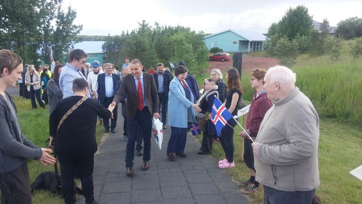 Forsetahjónin Guðni Th. Jóhannesson og Elíza Reid heimsóttu Sólheima í gær en sú heimsókn var gagnrýnd af Freyju Haraldsdóttur og Steinunni Ásu Þorvaldsdóttur.