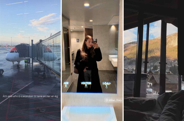 Sólrún er flogin til Mílanó.