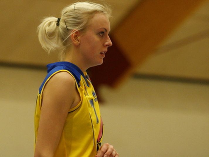 Bergdís Ragnarsdóttir skoraði 8 stig fyrir Fjölni í kvöld.
