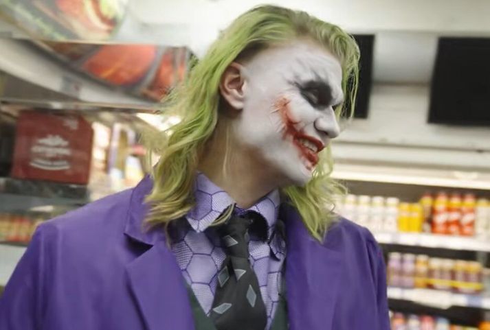 Erling Haaland mætti svakalegur út í búð.