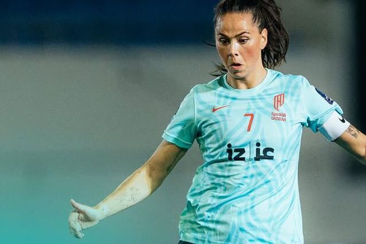 Sara Björk Gunnarsdóttir í leik kvöldsins.