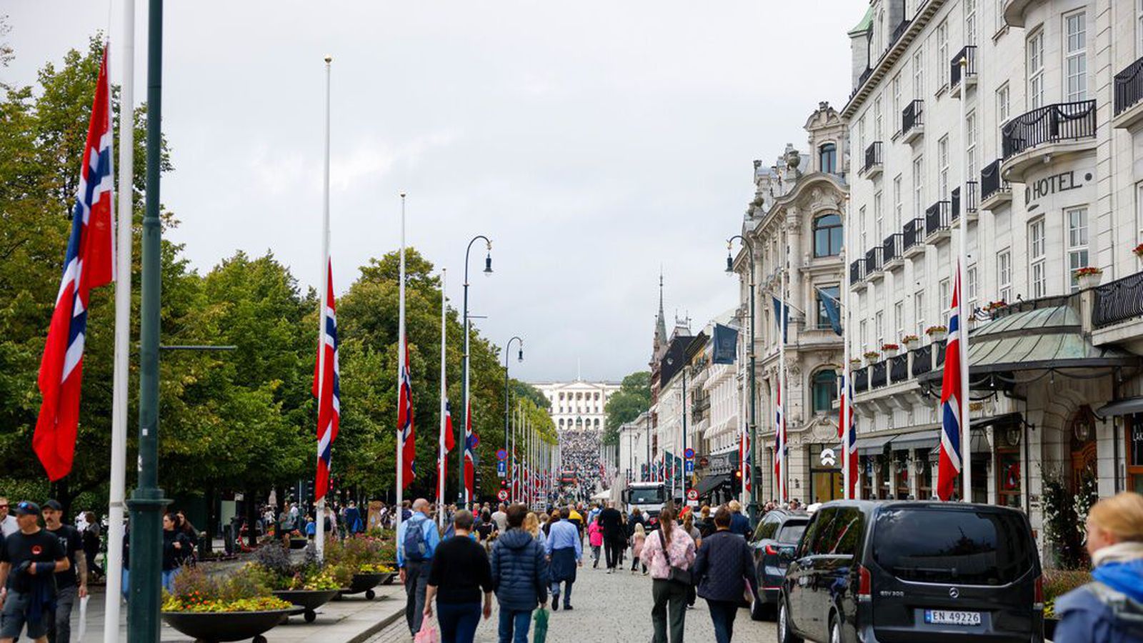 Haraldur Noregs­konungur jarð­sunginn 9. septem­ber