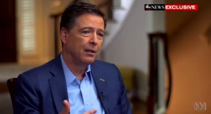 James Comey fór um víðan völl í viðtali sínnu við ABC í gærkvöldi.