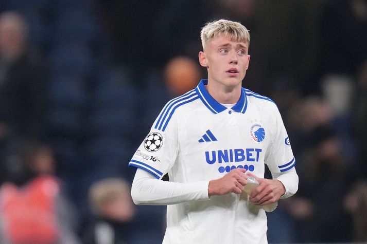 Viktor Bjarki Daðason fær vonandi að spila stórleikinn í dag.