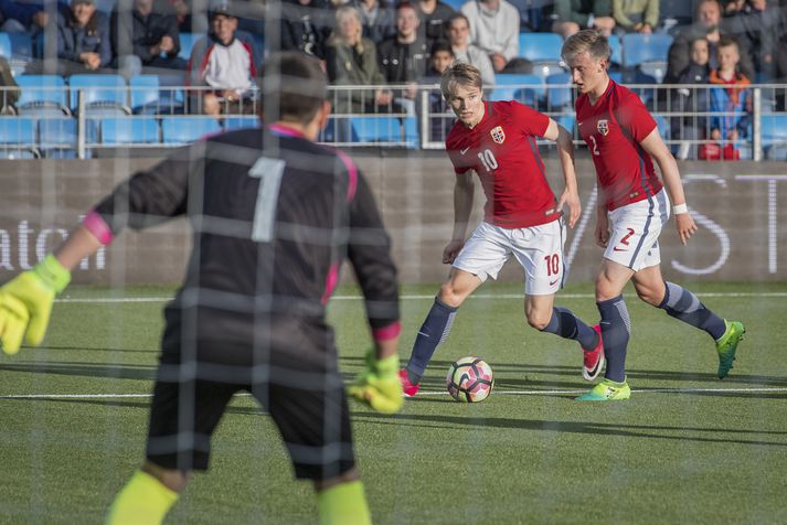 Martin Ödegaard hefur bara spilað með 21 árs landsliðinu að undanförnu.