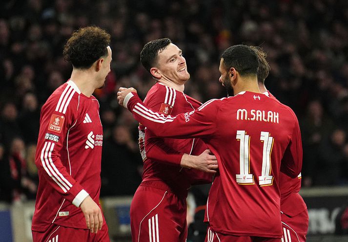 Andrew Robertson var algjör lykilmaður í sigri Liverpool í kvöld.