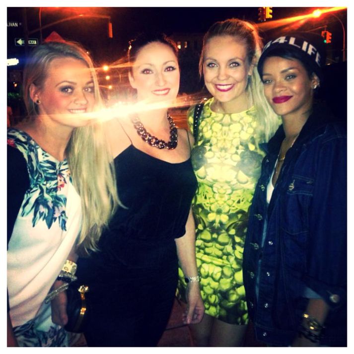Karen Lind, Berglind Óskars, Manuela og Rihanna.