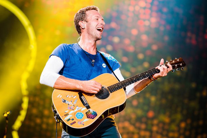 Chris Martin á tónleikum Coldplay í Brasilíu árið 2017.