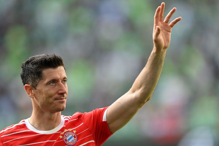 Robert Lewandowski gæti kvatt Bayern München í sumar.