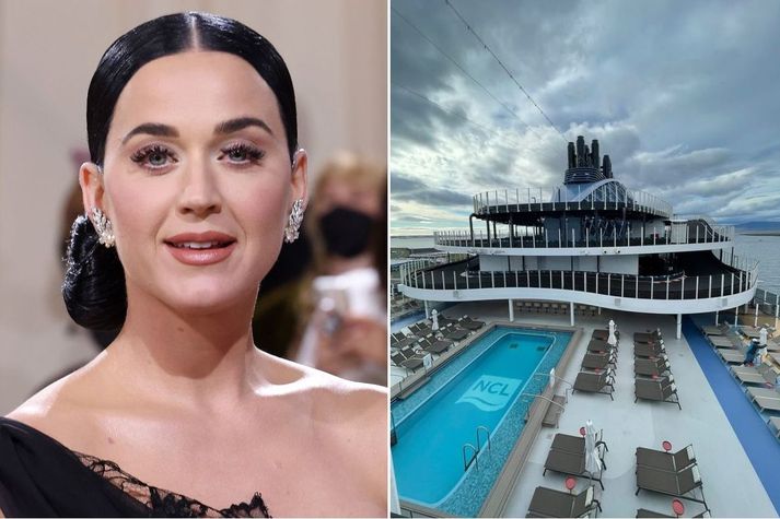 Katy Perry fékk það óvenjulega hlutverk að vera guðmóðir skemmtiferðaskips og mun hún taka lagið um borð í skipinu um helgina.