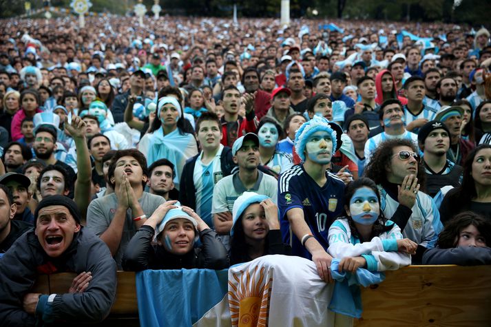 Flestir íbúar Argentínu horfðu á leikinn en ekki Cristina Fernandez.