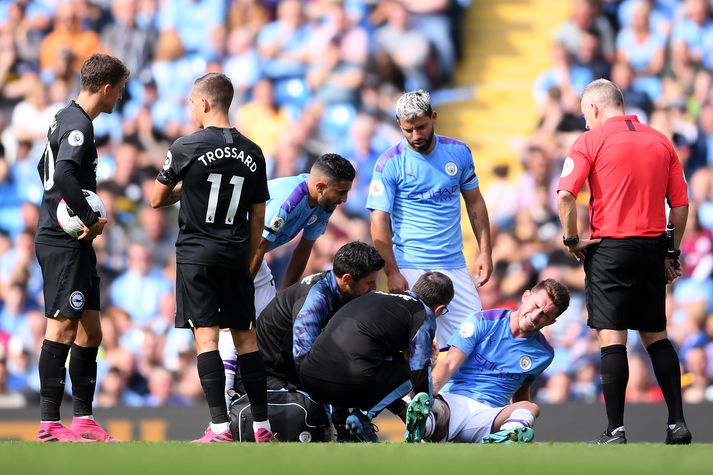 Frakkinn meiddist í fyrri hálfleik leiks City og Brighton