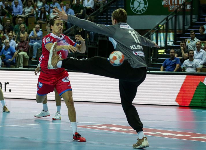 Bjarki Már er næstmarkahæsti leikmaður þýsku úrvalsdeildarinnar í handbolta.