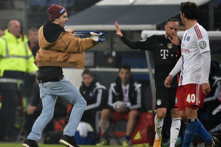 Franck Ribery skildi ekkert hvað var í gangi.