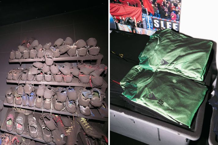 Takkaskór og treyjur leikmanna voru ónothæfar eftir brunann. 