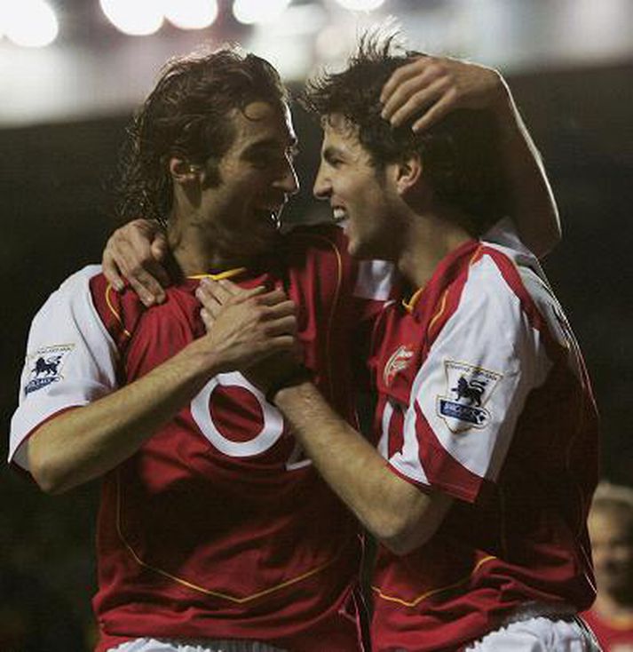 Flamini og Fabregas góðir saman.