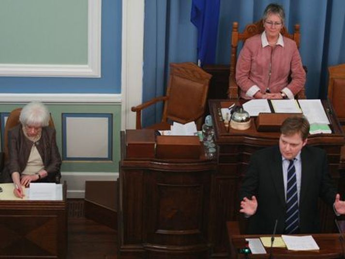 Sigmundur Davíð og Ásta tókust á í dag.